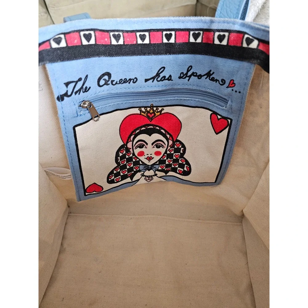 Brighton Canvas Tote Bag In Love We Trust Heart Dog Trunk Print Cream Shopper - Picture 10 of 11